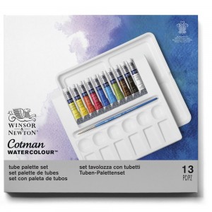 Tinta Aquarela Winsor & Newton Cotman Palette Set 10 Cores 