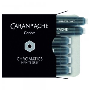 Cartucho Caneta Tinteiro Caran d’Ache Chromatics Infinite Grey C/6