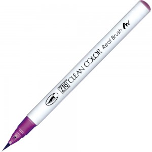Caneta Zig Clean Color Real Brush Kuretake 812 Deep Red Grape