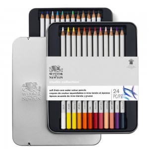 Lápis Winsor & Newton Aquarelável 24 Cores