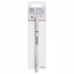 Caneta Fineliner Nanquim Winsor & Newton 0.1mm Sépia