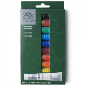 Kit Tinta Óleo Winsor & Newton Winton C/10 12ml
