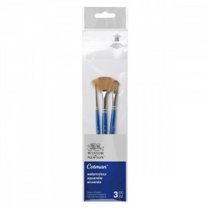 Kit de Pincéis Winsor & Newton Cotman Watercolor 3 unidades