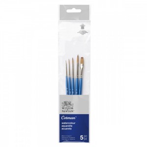 Kit de Pincéis Winsor & Newton Cotman 5 unidades
