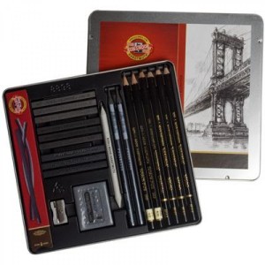 Estojo de Desenho Koh I Noor Sketching Profissional 8898