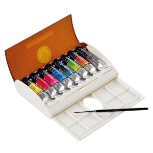Tinta Aquarela Sennelier L'Aquarelle Extra Fine Bisnaga 08 Cores c/ Pincel