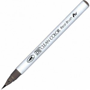 Caneta Zig Clean Color Real Brush Kuretake 909 Warm Gray 5
