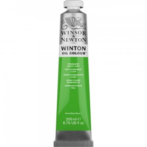 Tinta Óleo Winton 200ml Winsor & Newton 483 Permanent Green Light