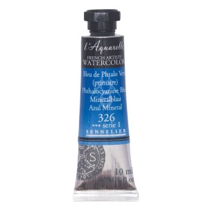 Tinta Aquarela Sennelier L'Aquarelle Extra Fine 10ml S1 326 Phthalocy Blue
