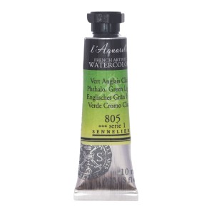 Tinta Aquarela Sennelier L'Aquarelle Extra Fine 10ml S1 805 Phthalo Green Light