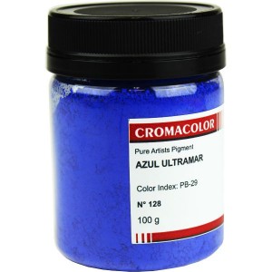 Pigmento Artístico Cromacolor Puro 128 Azul Ultramar 100g