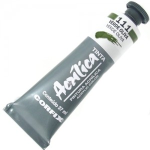 Tinta Acrílica Corfix 37ml 111 Verde Oliva