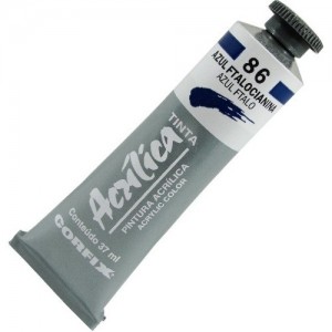 Tinta Acrílica Corfix 37ml 086 Azul Ftalocianina