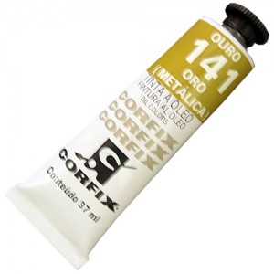 Tinta a Óleo Corfix 37ml 141 Ouro Metálico
