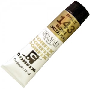 Tinta a Óleo Corfix 37ml 143 Bronze Metálico