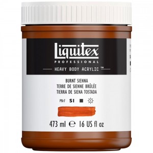 Tinta Acrílica Heavy Body 473ml Burnt Sienna 127 Liquitex