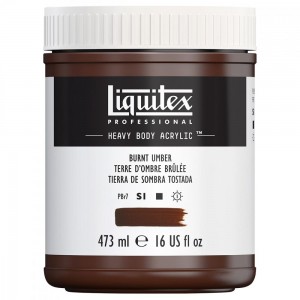 Tinta Acrílica Heavy Body 473ml Burnt Umber 128 Liquitex