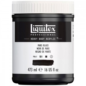 Tinta Acrílica Heavy Body 473ml Mars Black 276 Liquitex