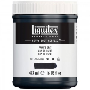 Tinta Acrílica Heavy Body 473ml Paynes Gray 310 Liquitex