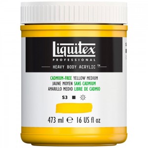 Tinta Acrílica Heavy Body 473ml Cadmium Free Yellow 890 Liquitex