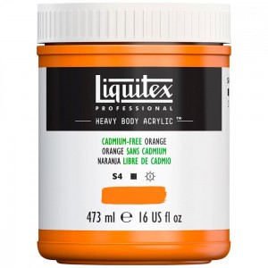 Tinta Acrílica Heavy Body 473ml Cadmium Free Orange 892 Liquitex