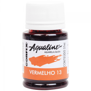 Aqualine Aquarela Líquida Corfix 13 Vermelha 37ml