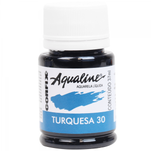 Aqualine Aquarela Líquida Corfix 30 Turquesa 37ml