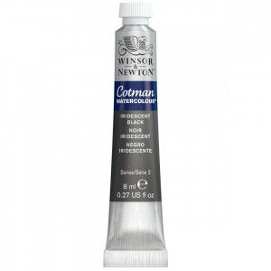 Tinta Aquarela Cotman Winsor & Newton 8ml Iridescent Black 473