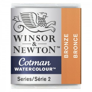 Tinta Aquarela Pastilha Cotman Winsor & Newton Bronze 058