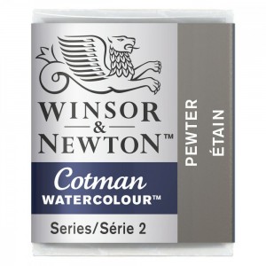 Tinta Aquarela Pastilha Cotman Winsor & Newton Pewter 511