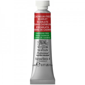 Tinta Aquarela Profissional Winsor & Newton Tubo 5ml S4 903 Cadmium-Free Scarlet