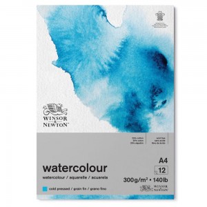 Bloco de Papel Aquarela Winsor & Newton TF300g/m² A4 25% Algodão 