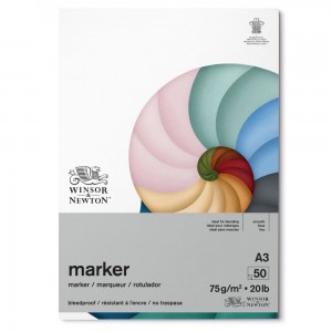 Bloco Winsor & Newton Para Marcador 75g A3 50 Folhas