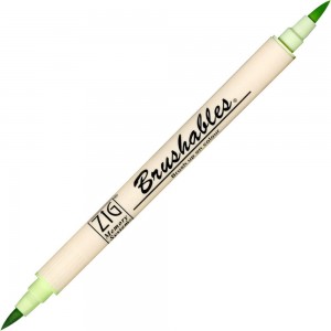 Caneta Brushables Ponta Dupla Kuretake Cool Cucumber
