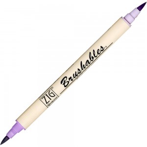 Caneta Brushables Ponta Dupla Kuretake Hyacinth