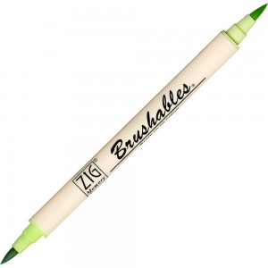 Caneta Brushables Ponta Dupla Kuretake Kiwi