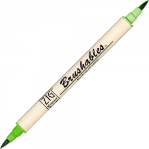 Caneta Brushables Ponta Dupla Kuretake Spring Green