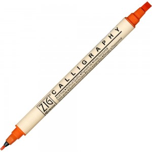 Caneta Caligrafia Artística Zig 070 Orange  Kuretake 