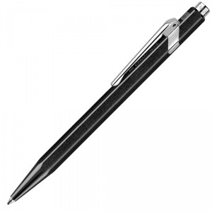 Caneta Caran d'Ache Esferográfica Popline 849 Metal Preta