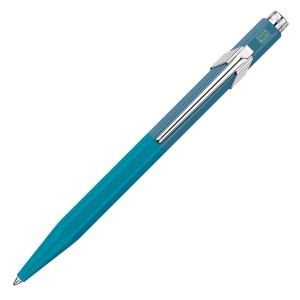 Caneta Esferográfica Caran d'Ache 849 Paul Smith Ed. Limitada Cyan Steel