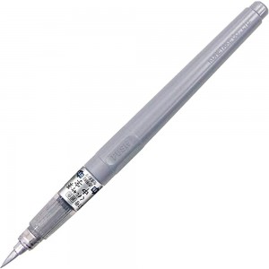 Caneta Fude Pen Kuretake Cor Prata Ponta Média N° 61