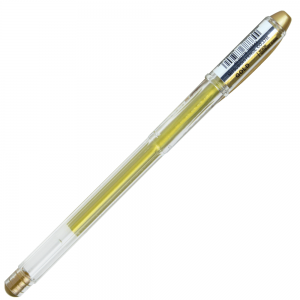 Caneta Gel Metálica Uni Ball Ouro Signo Noble Metal