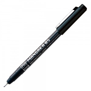 Caneta Nanquim Mangaka 0.5mm Kuretake