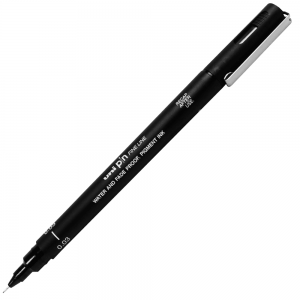 Caneta Nanquim Uni Pin 200 Uni-Ball 0.03 Preta
