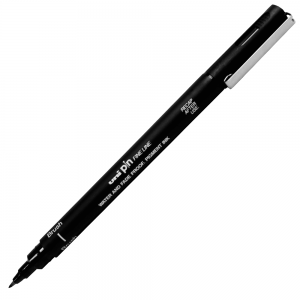 Caneta Nanquim Uni Pin 200 Uni-Ball Brush Preta