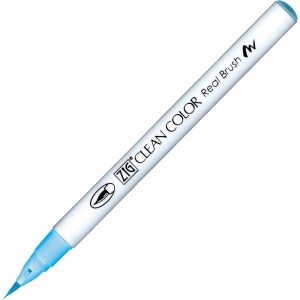 Caneta Zig Clean Color Real Brush Kuretake 308 Azure Blue