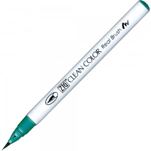Caneta Zig Clean Color Real Brush Kuretake 417 Blue Green