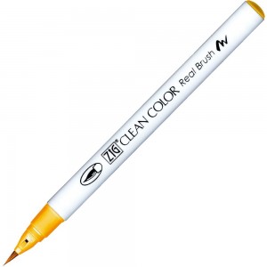Caneta Zig Clean Color Real Brush Kuretake 504 Cadmium Yellow