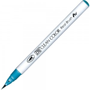 Caneta Zig Clean Color Real Brush Kuretake 318 Duck Blue 