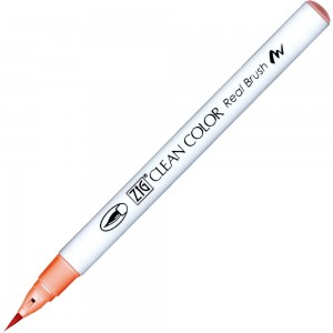 Caneta Zig Clean Color Real Brush Kuretake 215 Flamingo Red